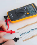 Testing resistors from Resistor Kit 1460 Pieces With 73 Values Of 20 Each, From 1 Ohm To 1 M Ohm, 0.25W 1% Metal Film, ROHS