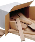 Hardwood Assortment Mixed Species Kiln Dried Wood Box 12 By 12 By 6 Inches with rough and imperfect thick and thin pieces spilling out