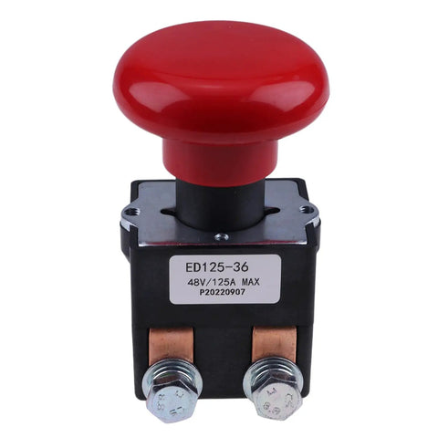 No Hassle Heavy Duty Emergency Stop Switch 1115-510008-00 48V 125A Kill Button For Electric Pallet Jack Replacement Oem Control Module Plug And Play Setup With Bulletproof Reliability For Daily Grind