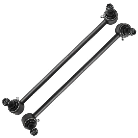 Front 10 Piece Suspension Kit For 2013 2014 2015 Acura ILX Includes 2 Front Lower Ball Joints 2 Front Sway Bar Links 4 Inner And Outer Tie Rods And Tie Rod Boots For A Strong Smooth Ride, two sway bar links