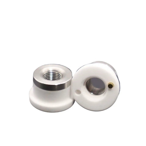 Ceramic Lasering Head For Fiber Laser Cutting Machine Replacement Part, Durable Wear Resistant Spare For Precision Cutting, Easy Installation, Stable Performance, Professional Grade For Pro Shop And Heavy Duty Uses, 19.5mm ceramic threaded head
