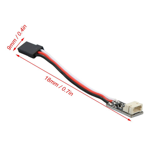 Portable RC Transmitter With Satellite Receiver For Helicopters And Drones, Flight Controller Adapter Module with dimensions shown