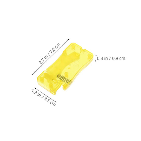 Twelve Piece Automatic Needle Threaders For Hand Sewing And Embroidery With Portable Design And Universal Fit Yellow Threading Tool For Creative DIYers And Crafts, 2.7 x 1.3 x 0.3 in