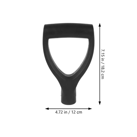 Ergonomic Garden Shovel Grip Handle Replacement Spade Handle for Gardening Tools, size 12x18.2 cm, black color detail