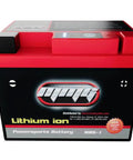 Lithium YTZ5S Battery Replacement for Honda Grom MSX125 and Kawasaki Z125 with High Crank Power, shown in red and black casing.