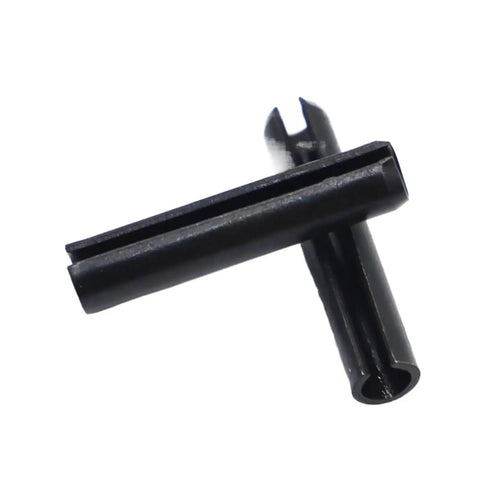 Heavy Duty Slotted Spring Pins Set In Steel Straight Elastic Dowel Cotter Pins For Vibration Resistance close-up view