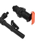 Heavy Duty Hose Water Intake Connector That Slams Shut To Stop Leaks Fast For Your Irrigation System, Lawn Sprinklers, And Greenhouse Gardens In Style black ABS G3/4