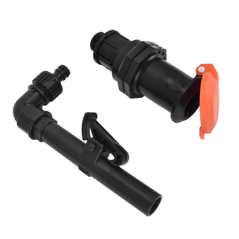 Heavy Duty Hose Water Intake Connector That Slams Shut To Stop Leaks Fast For Your Irrigation System, Lawn Sprinklers, And Greenhouse Gardens In Style black ABS G3/4