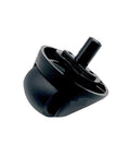 Close-up of front caster wheel for Roborock S9 MaxV Ultra/Slim robot vacuum; omni-directional, black