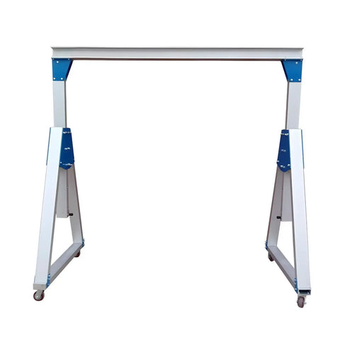 Built Like A Tank Aluminum Alloy Gantry Crane Packing Three Ton 6600 Lbs Capacity with adjustable legs and wheels.
