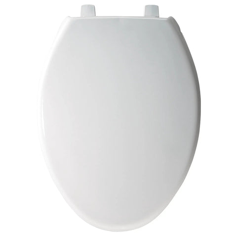 Heavy Duty Elongated Plastic Toilet Seat With Lid And StayTite Fastening For Secure Non Slip Installation In Hotels And Restrooms
