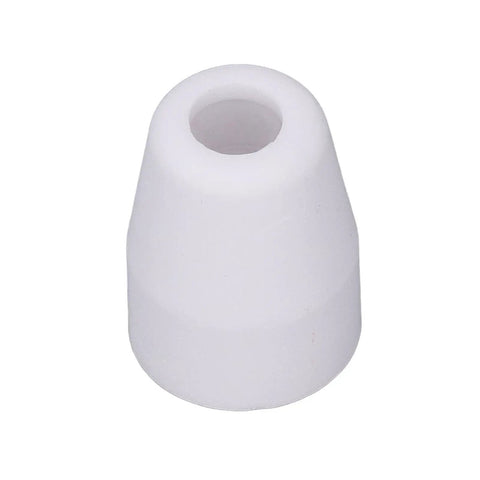 Ceramic cup nozzle for plasma cutting, essential part for Cut40 50 torches in 110 Piece Plasma Cutter Consumable Kit.
