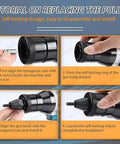 Step-by-step tutorial on replacing the puller for the Heavy Duty Cordless Rivet Nut Installer Gun with self-locking design.