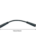 3 Pin E Bike Throttle Connectors Adapter Cable, 14cm rubber female-to-female extension, waterproof, for electric bicycle.