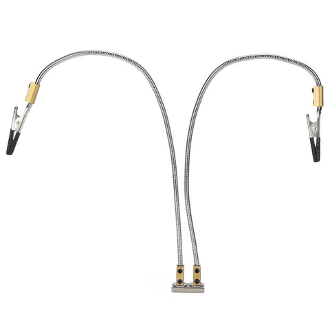 DIY Friendly Third Hand Soldering Station for Electronics Repair, Adjustable Duplex Clip Holders With Magnifying Glass, Welding Helper Hands For PCB And Circuit Board Work, Pro Grade Stability And Flexible Arms; dual gooseneck clips