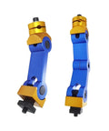 Heavy Duty CNC Mill Machine Positioner And Workpiece Stop Bracket For Universal Lathe Alignment, blue and gold aluminum tool.