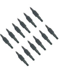 12 Pack 100 Grain Field Points For Crossbow Arrows, Screw In Bullet Tips For 5 16th Inch Shafts, Dope For Target Practice And Hunting