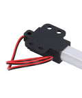 2 Inch Stroke Micro Linear Actuator 12V DC Small Electric Actuator with built-in limit switch, red wires visible