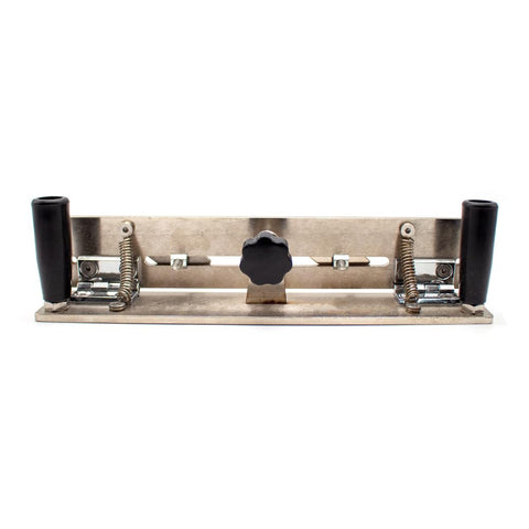 No Sweat Blade Sharpening With This Slick Stainless Steel Adjustable Knife Sharpener Jig Handheld Grinding Tool from the front view.