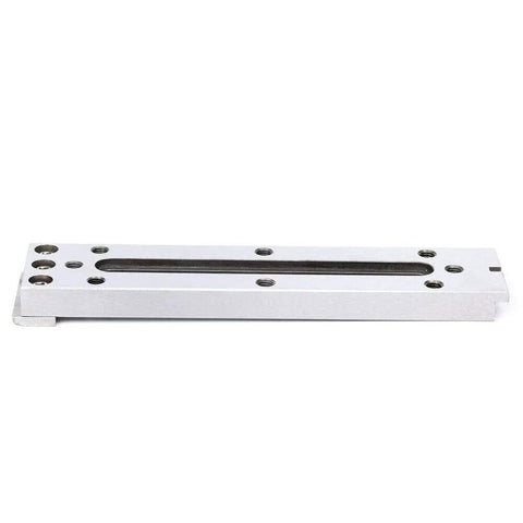 Heavy Duty Stainless Steel Wire Edm Fixture Board With Tough Precision Clamp Jig For Solid Machine Shop Layout Alignment Leveling And Secure Workholding Setup Rig, 220x50x15mm jig clamp side view.
