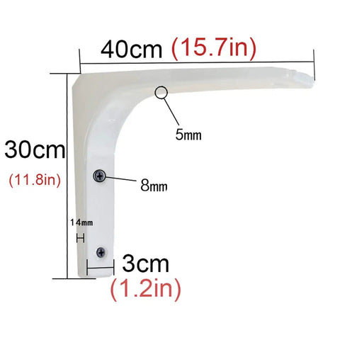 Gotta Have These Solid Flex L Shaped Shelf Brackets With Screws For Wall Mount Floating Shelves Heavy Duty Iron Corner Support dimensions 40cm x 30cm