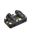 High Quality Heavy Duty Self Centering Vise Delivers Rock Solid Grip And No Sweat Operation For Clamping Pipes Or Round Stock During Cnc Turning Or Sanding Jobs, showcasing rugged steel body and precision jaws.