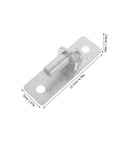 Real Deal 4 Pack Heavy Duty Iron Wall Mount Gate Hinges With Quiet Glide Silent Design and No Sweat Hardware Kit For Outdoor Fence Gates Built Tough For Daily Grind Easy Peasy Install, iron hinge with measurements.