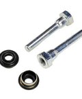 GM Rear Disc Brake Caliper Guide Pin Kit For Easy Alignment shown with precision pins and rubber bushings, precise fit