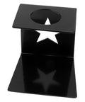 Premium Solid Iron Pour Over Coffee Dripper Station with Heavy Duty Filter Holder in sleek black finish.