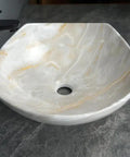 Bathroom Sink Bathroom Sink Marble Ceramic Sink Hotel Bathroom Washbasin Washstand Balcony Vessel Vanity Sink Bathroom Sink Vessel close-up view of sink with smooth marble finish