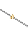 Beefed Up 8mm T8 Lead Screw 1000mm With Brass Nut For 3D Printer Z Axis Pitch 2mm Lead 8mm Stainless Steel Lead Screw Built For High Temp Durability