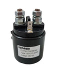 Heavy Duty QCC15 Hydraulic Pump Motor Contactor 200 Amp 24 Volt Coil Solenoid Relay Switch close-up with terminals and label.