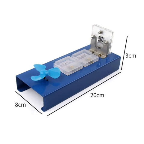 Hands On Electrolysis Demonstration Kit For Hydrogen Rich Water Chemistry Teaching Electrochemical Cell Energy Conversion Lab Device Fuel Cell Principles Classroom Science Lab Gear For Students, 20x8x3cm blue base