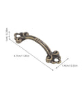 Retro Drawer Knobs Vintage Jewelry Box Pulls Metal Cabinet Handles Miniature Furniture Hardware For Home Decor And Craft Projects No Brainer Install With Smooth Burr Free Grips, dark brown alloy