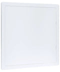 Heavy Duty 16 X 16 Inch Access Panel For Drywall With Rock Solid ABS Plastic Build And Clean White Cover displayed front view.