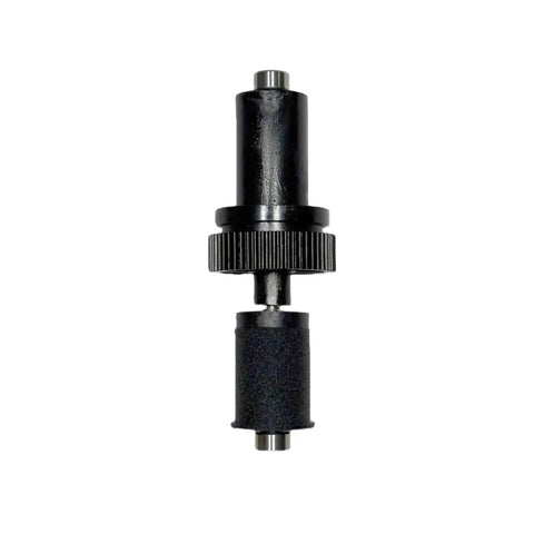 Close-up view of Active Driven Filament Spool Support Shaft Assembly with Precision Gear System for QIDI Box 3D Printer Replacement Parts