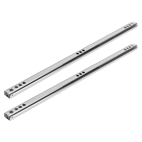 Ball Bearing Drawer Slides For Tool Cabinets Heavy Duty Steel Bidirectional Glide Smooth Operation No Wobble 2 Pack Set
