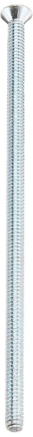 Quarter Inch Phillips Flat Head Machine Screws 1/4-20 X 6 Zinc Plated Steel Pack Of 8 detailed view of screw