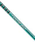Tour Ad Fi Golf Driver And Wood Shaft Featuring Fresh Adapter And Smooth Grip Mid Launch Regular Flex Dope Gray And Black Wrap 2026 Drop close-up view of graphite shaft.