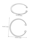5 Piece Stainless Steel Snap Rings Kit Internal External Circlips Retaining Rings Assortment For DIY And Professional Use