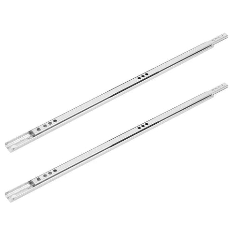 Smooth Glide Drawer Slides for Cabinets and Tool Chests, Cold Rolled Steel Ball Bearing Rails, 40cm Length by 17mm Width, Heavy Duty 20kg Load Capacity