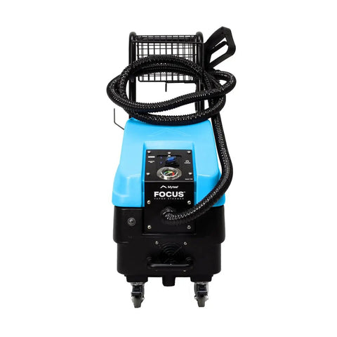 Pro Grade Heavy Duty Commercial Steam Cleaner 1750W 5 Gallon Tank 115 Psi, front view with hose and controls.