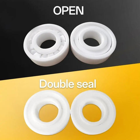 Top Tier Zirconia Full Ceramic Ball Bearings: Open and Double Seal designs, suited for high performance and durability.