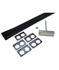 Flex Guard Double Kit With Hardware Black for RV Slide Out Protection Tough As Nails Heavy Duty Shield for Plumbing Wiring and Hoses Beneath Floor During Slide Outs, black kit parts