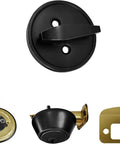 Components of Keyed Alike Front Door Lock Set With Deadbolt And Knob, Oil Bronze Finish, 5 Pack, Single Cylinder Exterior Door Hardware