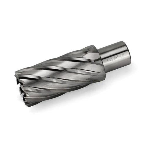 Rugged Shop Tested Annular Cutter Forged From Premium High Speed Steel For Zero Hassle Metal Cutting 3/4 Inch Weldon Shank 1 1/8 Inch cut diameter