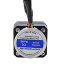 Front view of StepperOnline NEMA 17 closed-loop stepper motor with magnetic encoder (1000PPR(4000CPR)), black housing.