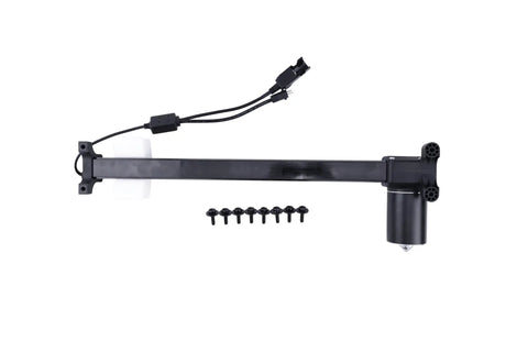 Rock Solid Linear Actuator Replacement For Power Recliner And Lift Chair Featuring 12 Inch Stroke, black actuator with screws and hookup.