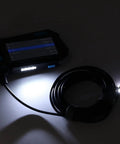 9mm Dual Camera Industrial Borescope With 4.5 Inch HD Display And IP68 Waterproof Build Featuring Five Meter Flex Cable and LED light.