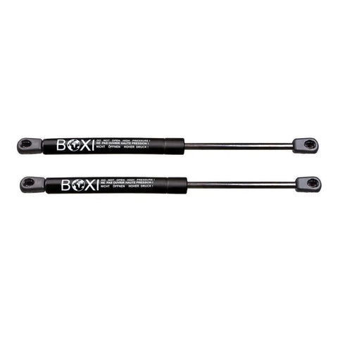 Heavy Duty Gas Strut Lift Supports 45 Lb Force 18.5 Inch Stroke Set Of Two For Truck Canopy Camper Topper And Toolbox Lid, black pro gas struts.